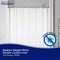 Kenney Mfg Microban Protected Medium Weight PEVA Shower Liner, 70in W x 72in H, White MB61161 - alternate 7